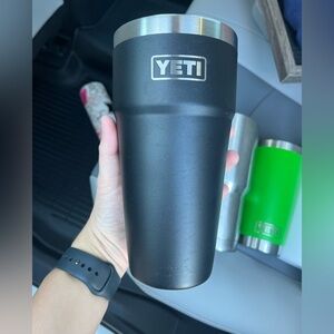 YETI Black and Silver Tumbler